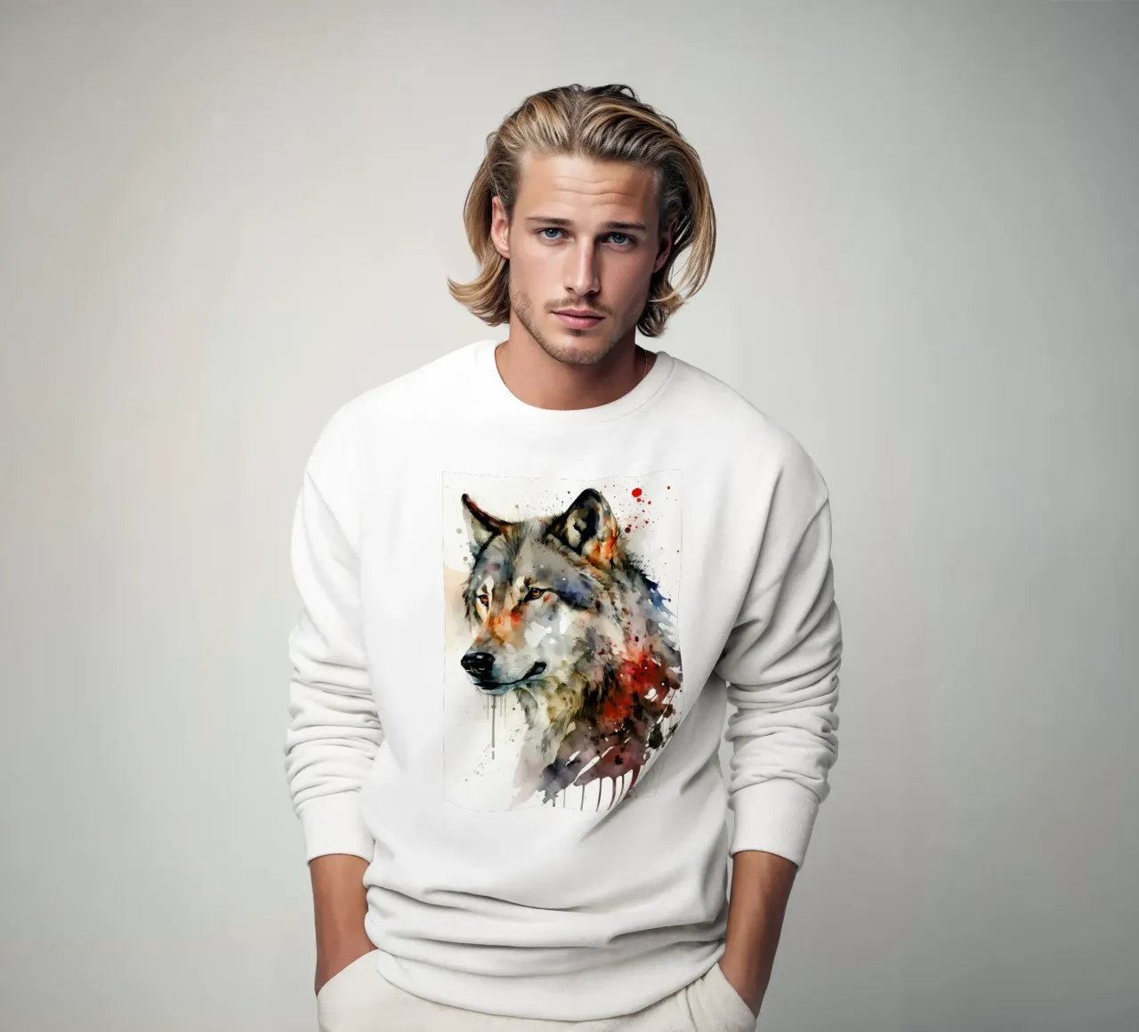Animale lupo felpa da Pierre Walton