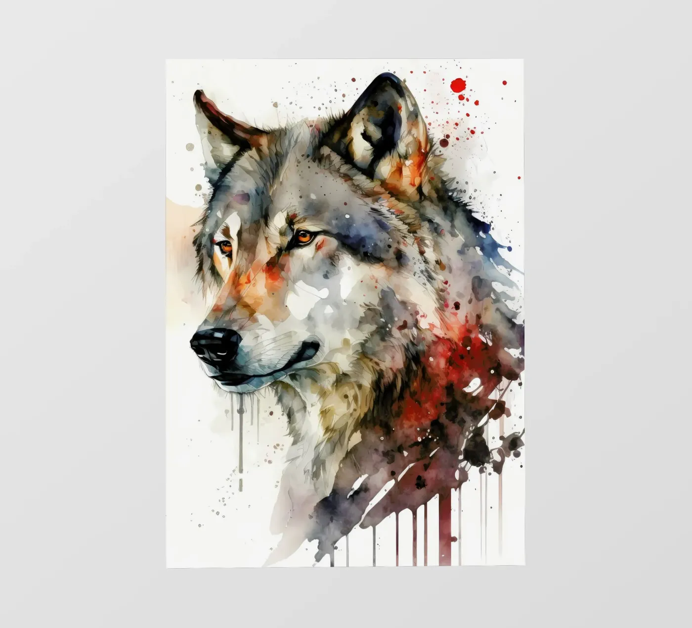 Wolf Dier fotobehang van Pierre Walton
