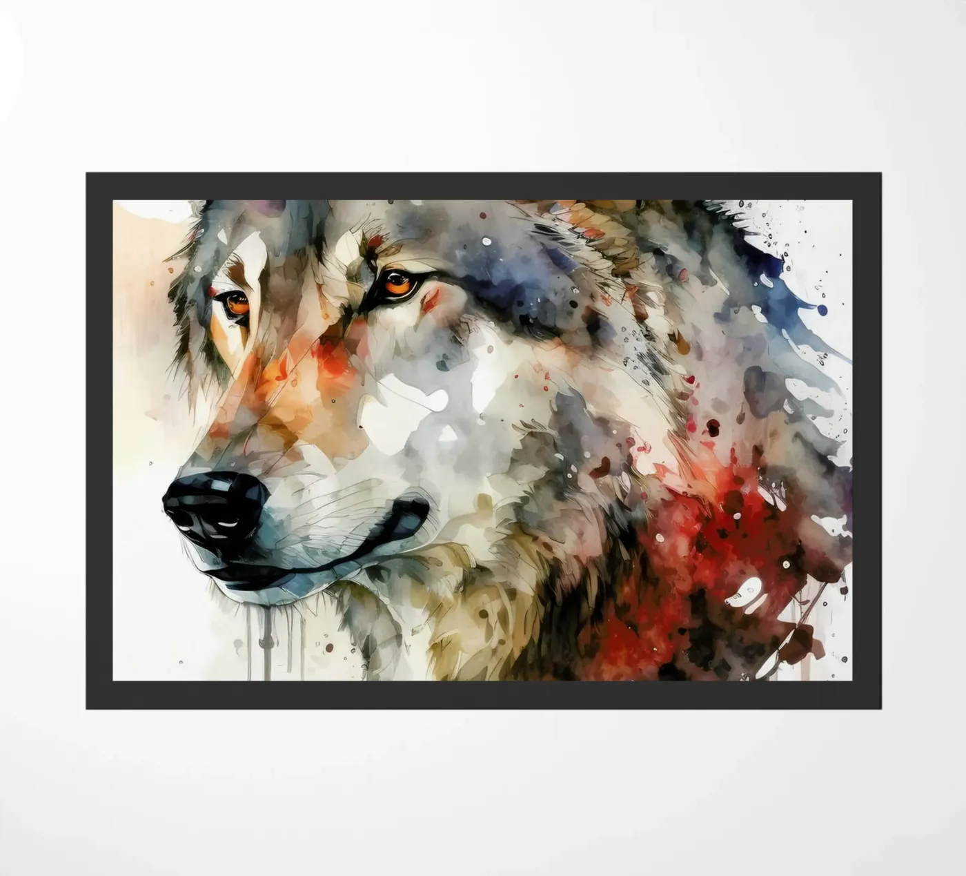 Wolf Dier deurmat van Pierre Walton