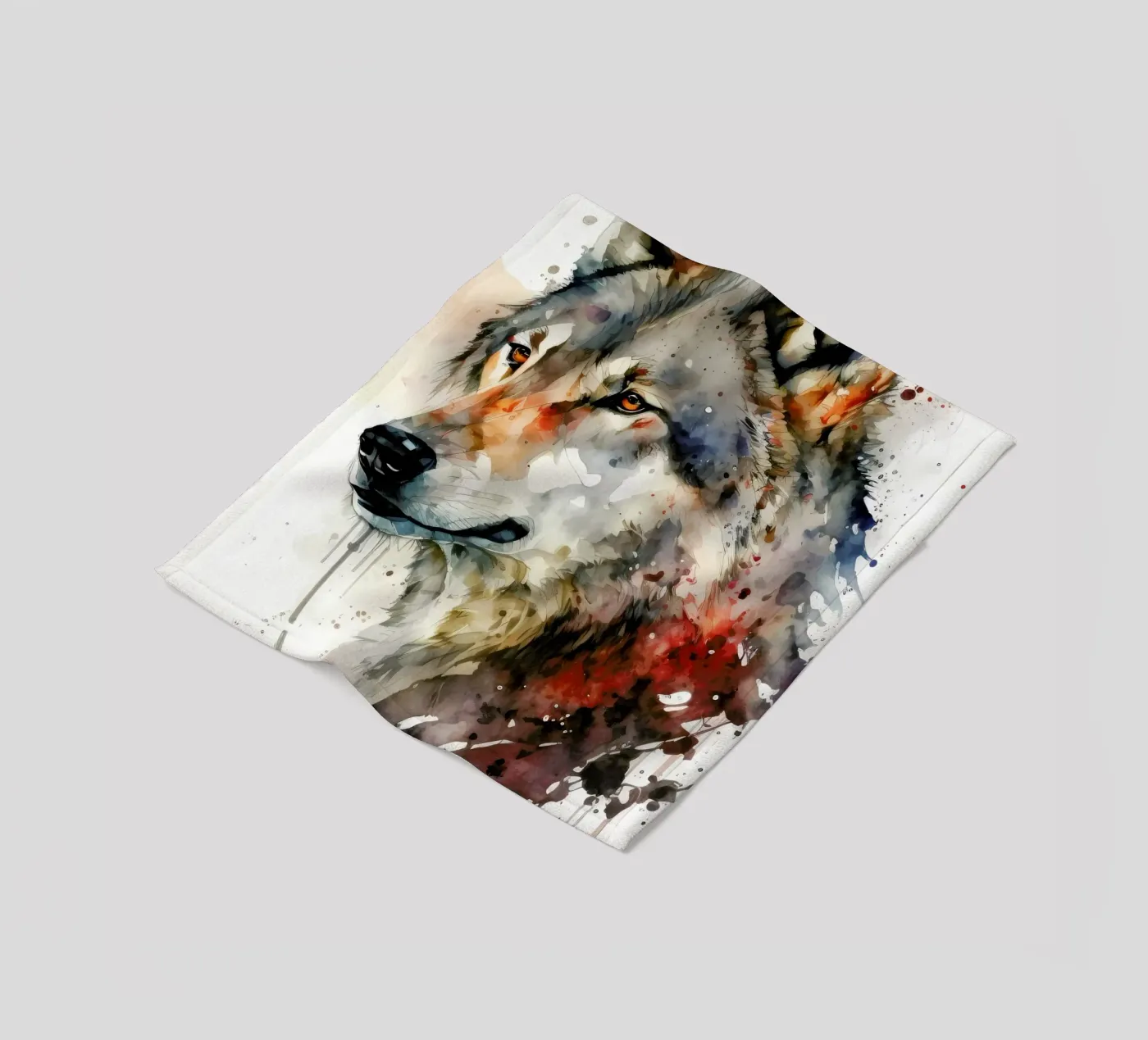 Wolf Dier fleecedeken van Pierre Walton