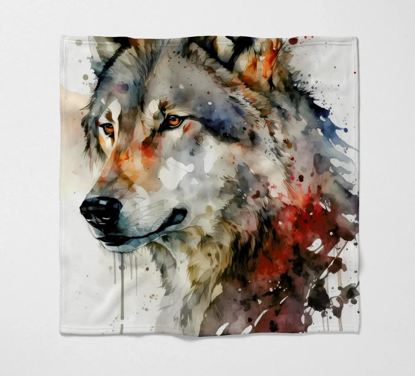 Wolf Dier fleecedeken van Pierre Walton