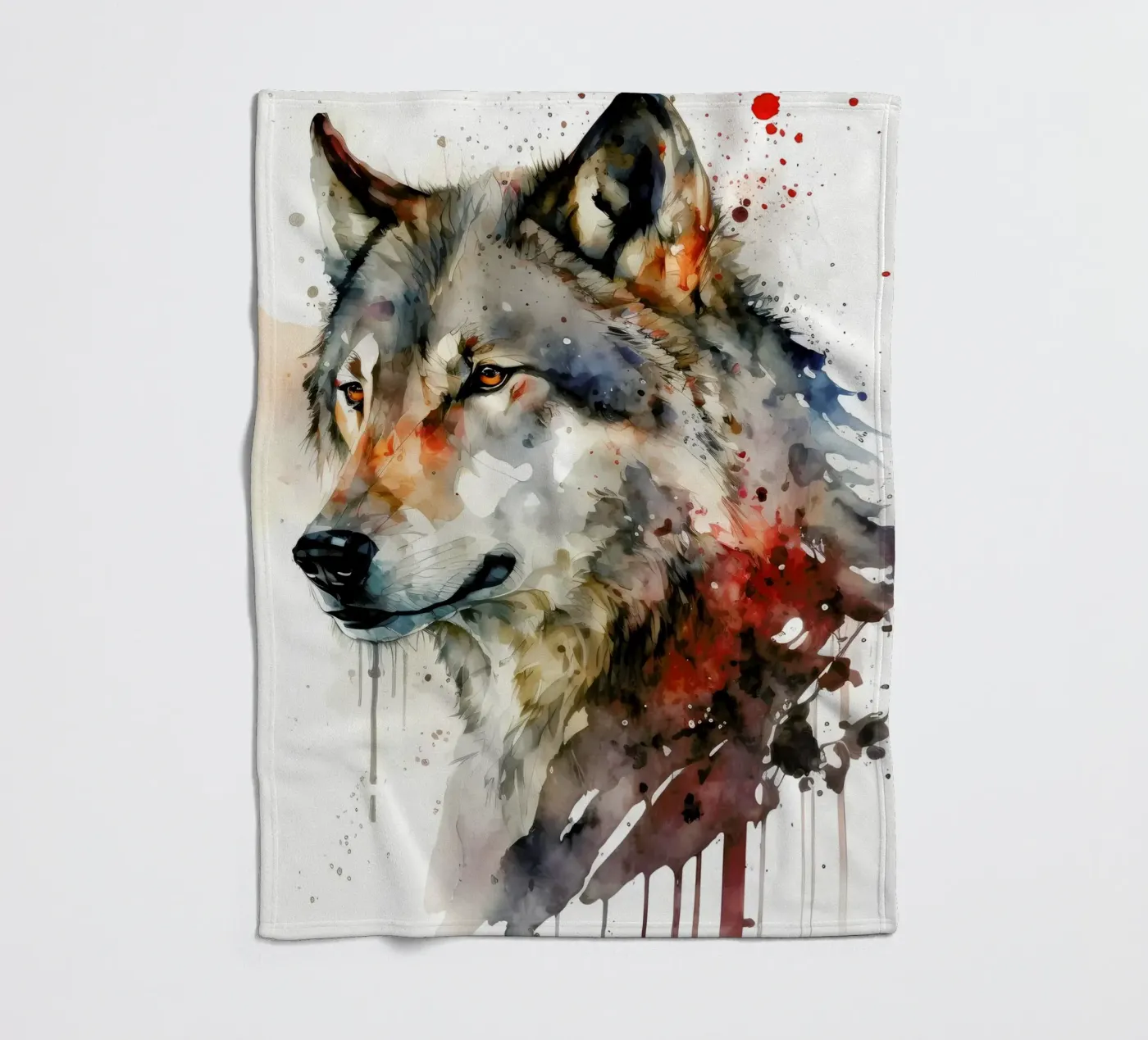 Wolf Dier fleecedeken van Pierre Walton