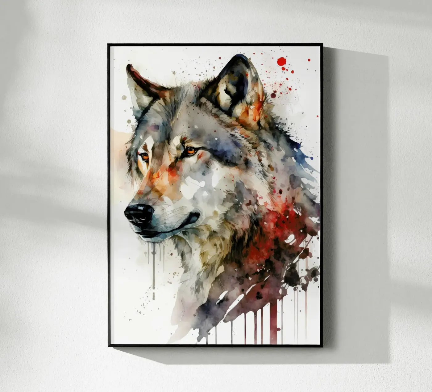 Animale lupo plexiglass da Pierre Walton