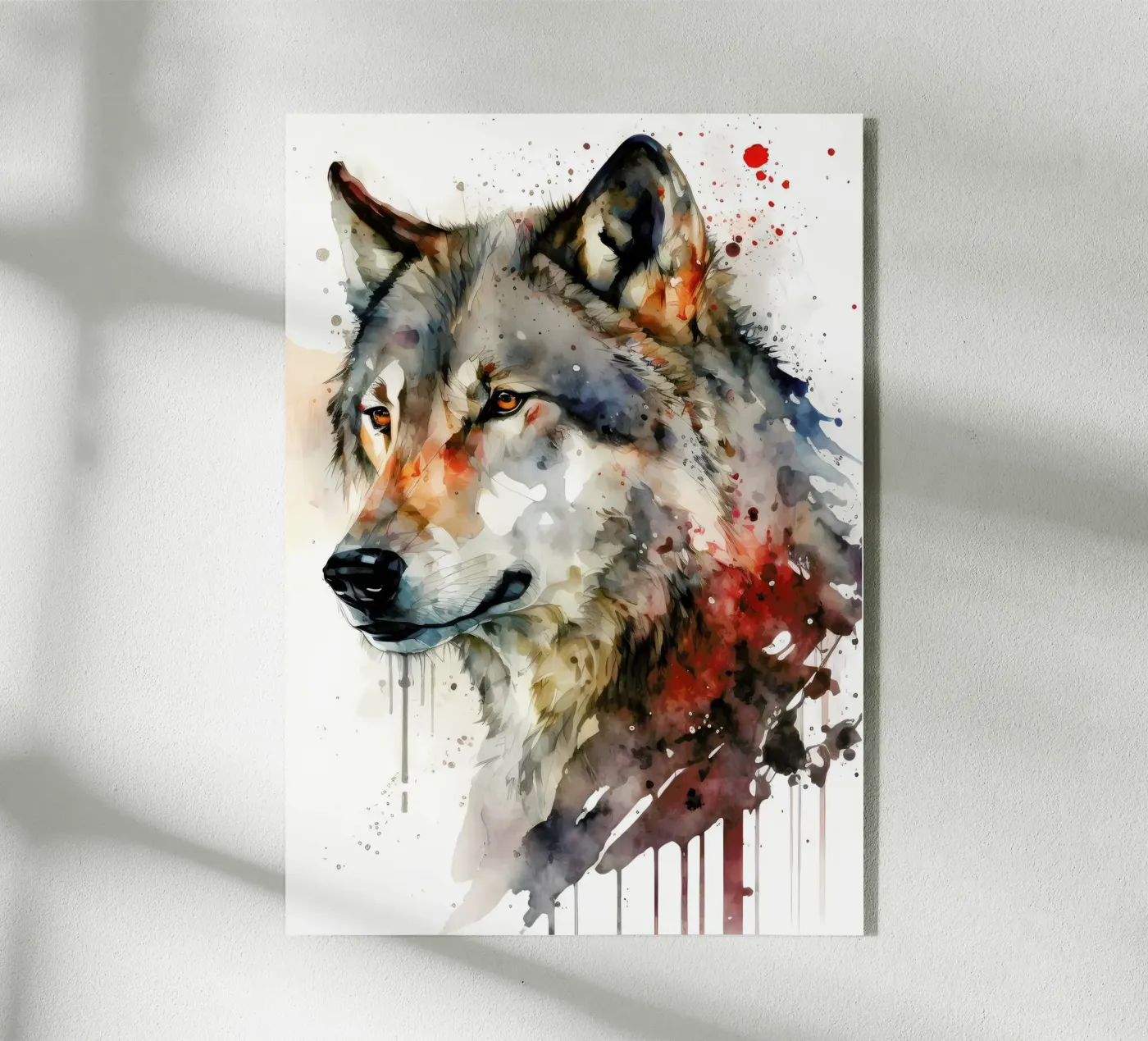 Animale lupo plexiglass da Pierre Walton