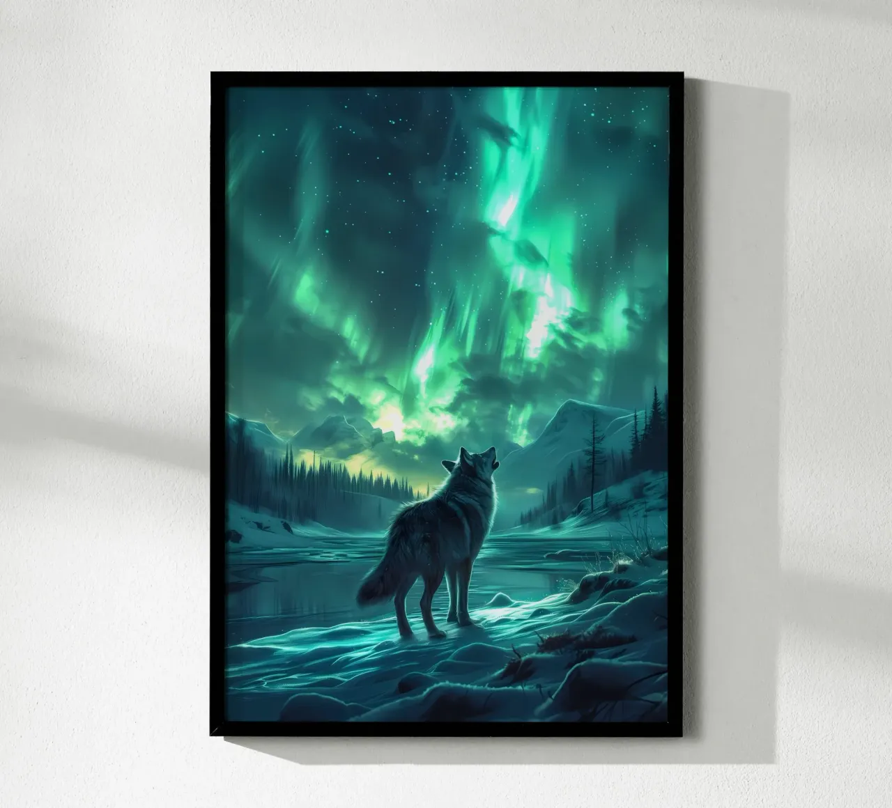Animale lupo carta hahnemühle da Pierre Walton