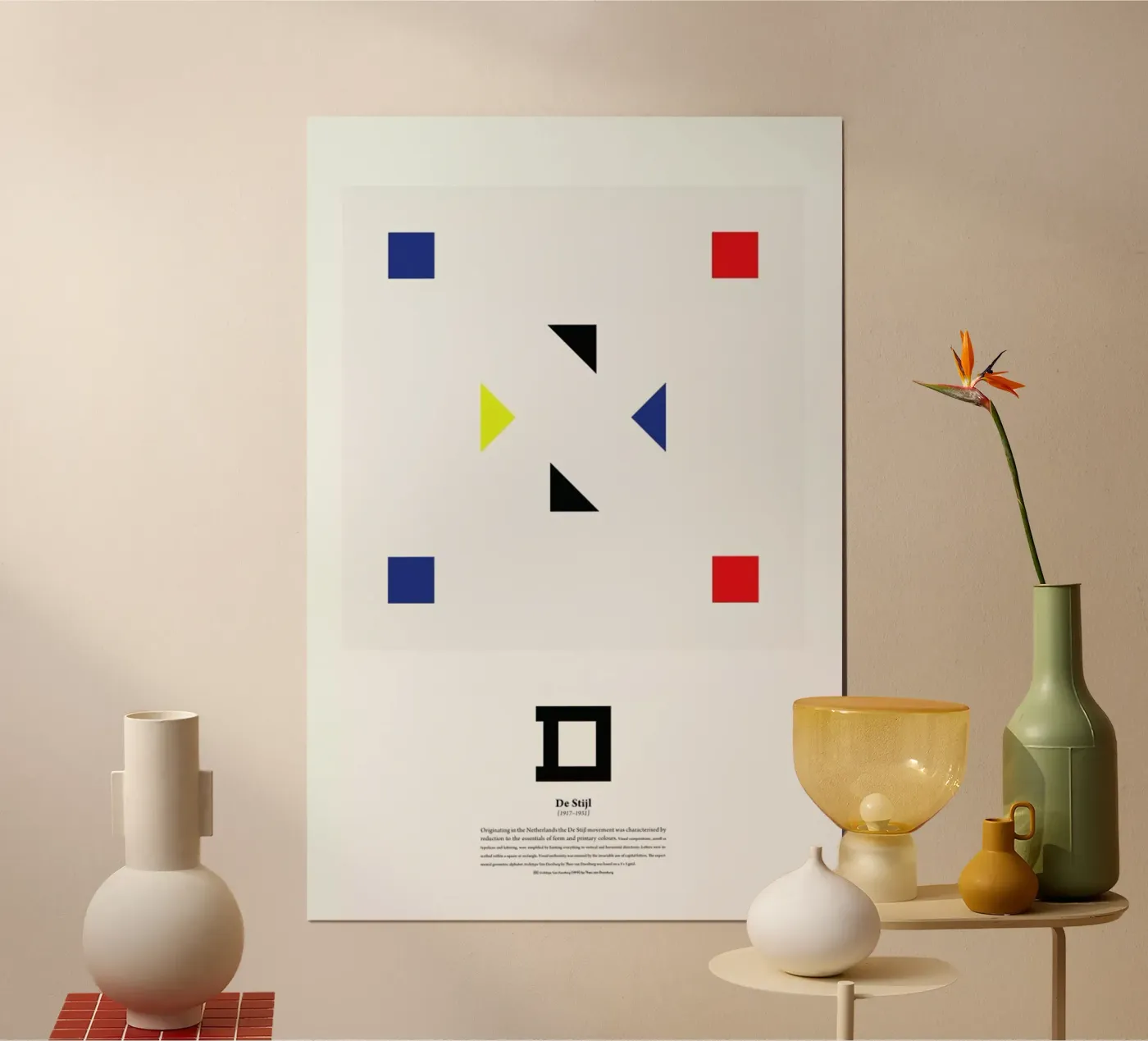 D - De Stijl poster da The True Type
