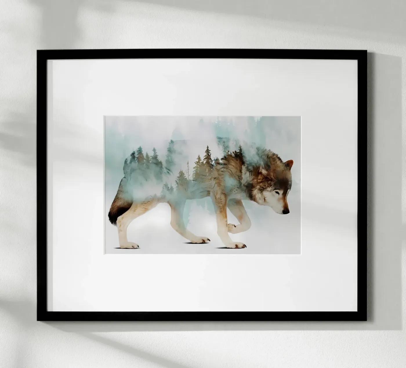 Wolf Dier poster van Pierre Walton