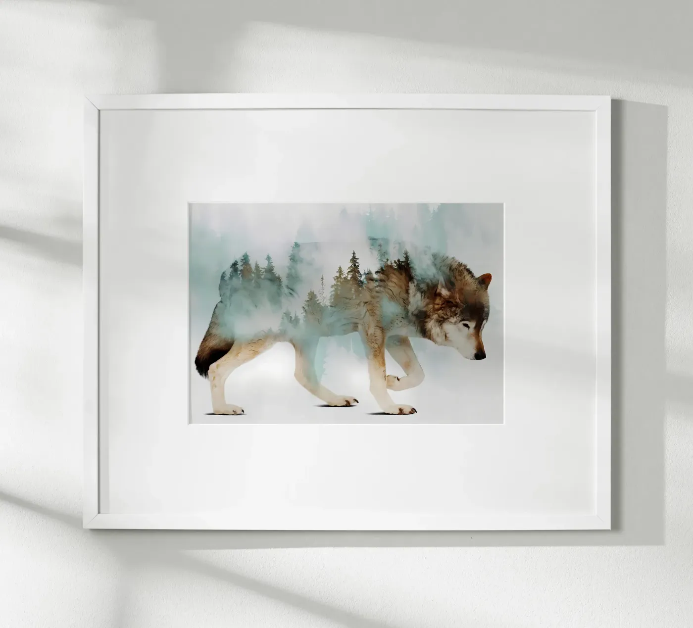 Wolf Dier poster van Pierre Walton