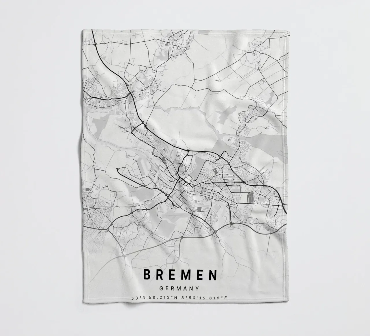 Bremen Germany fleece blanket by Christopher Adams