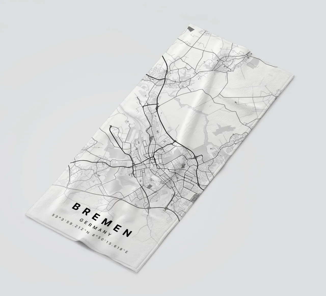 Bremen Germany beach towel by Christopher Adams