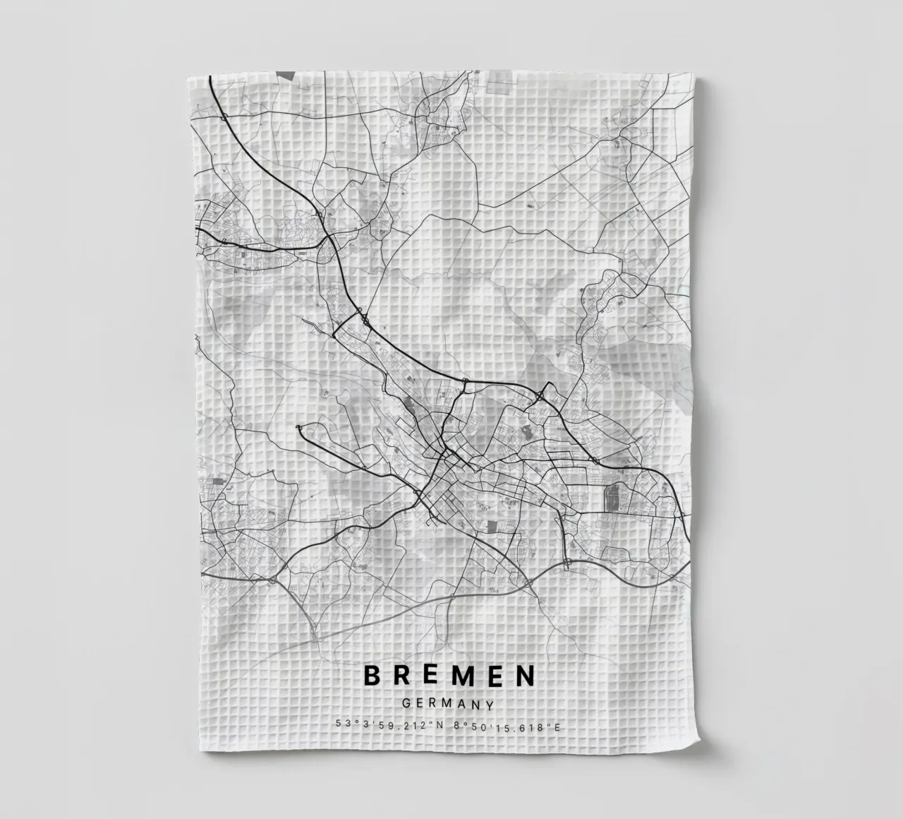 Bremen Germany tea towel by Christopher Adams