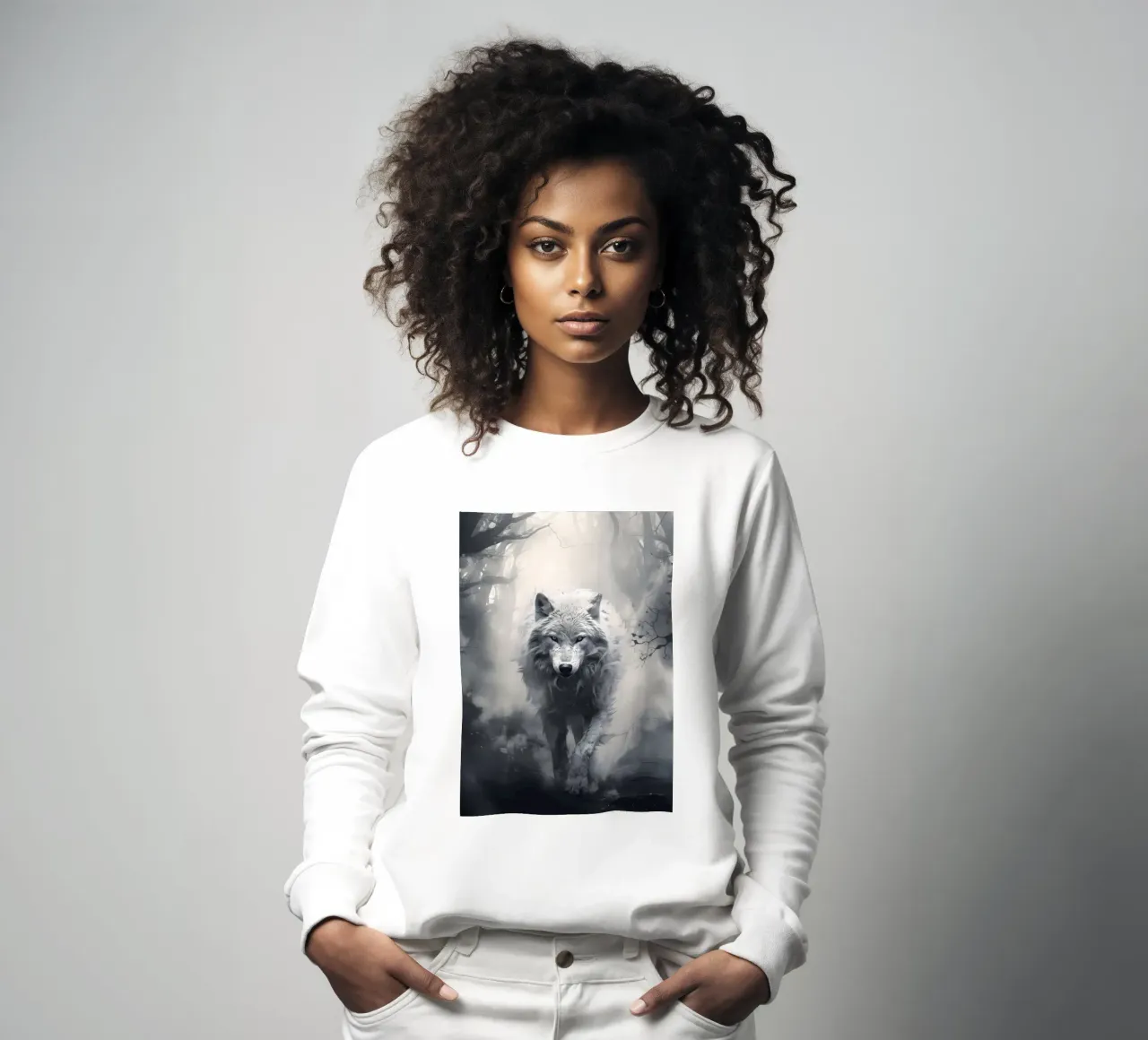 Animale lupo felpa da Pierre Walton
