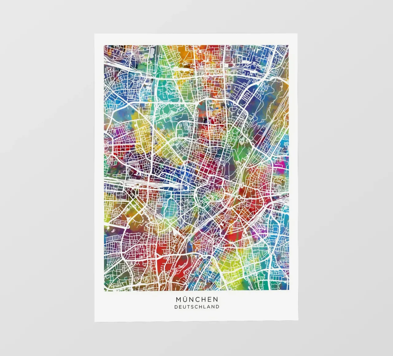 Munich Germany Map photo wallpaper by Christopher Adams