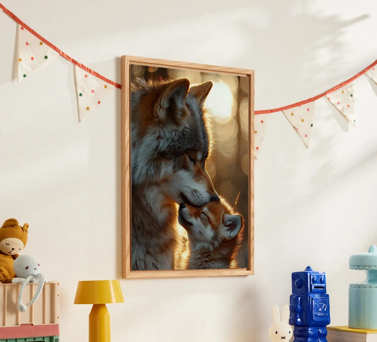 Animale lupo plexiglass da Pierre Walton