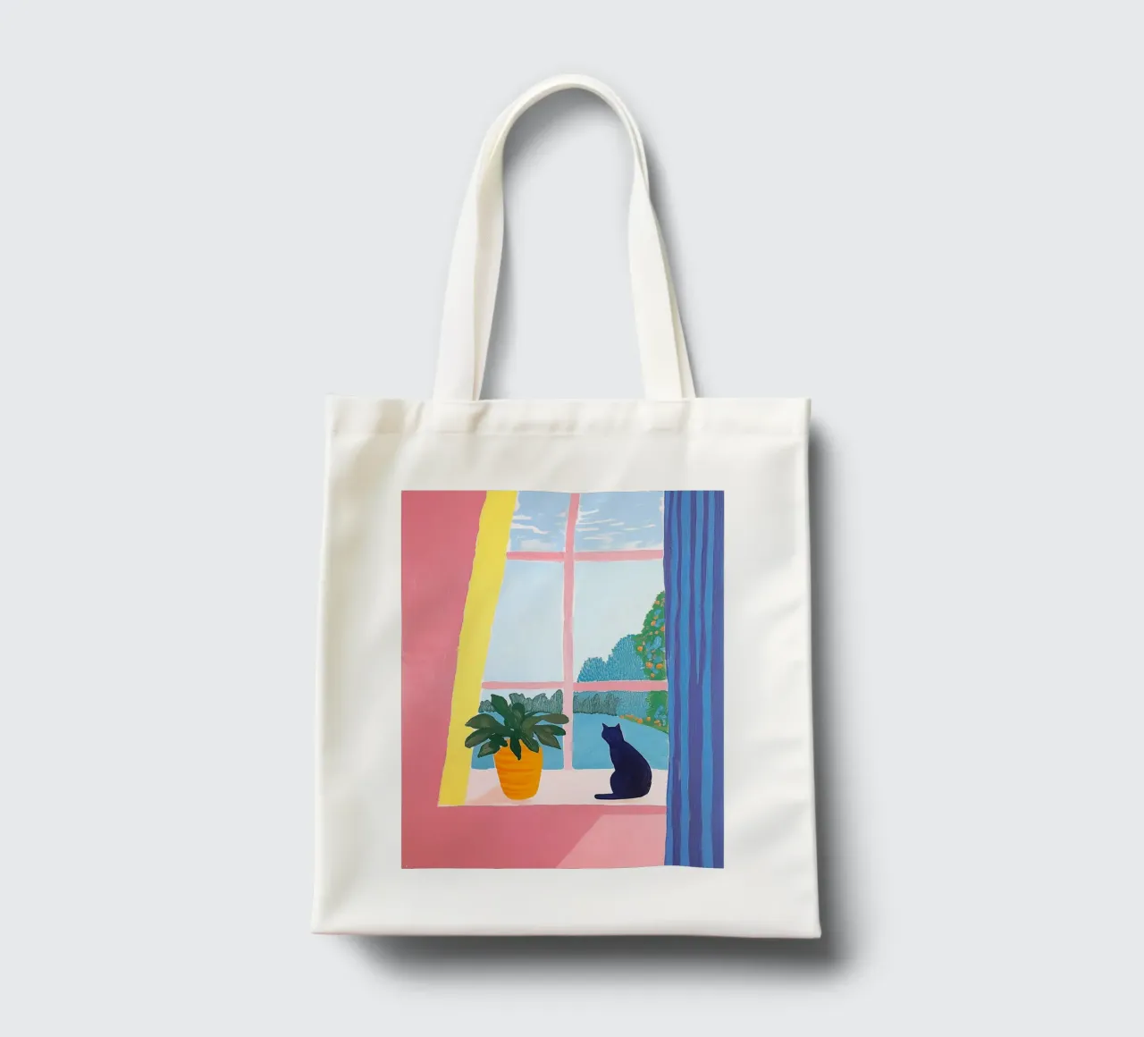 Impatient Cat at the Window tote bag by studiofox