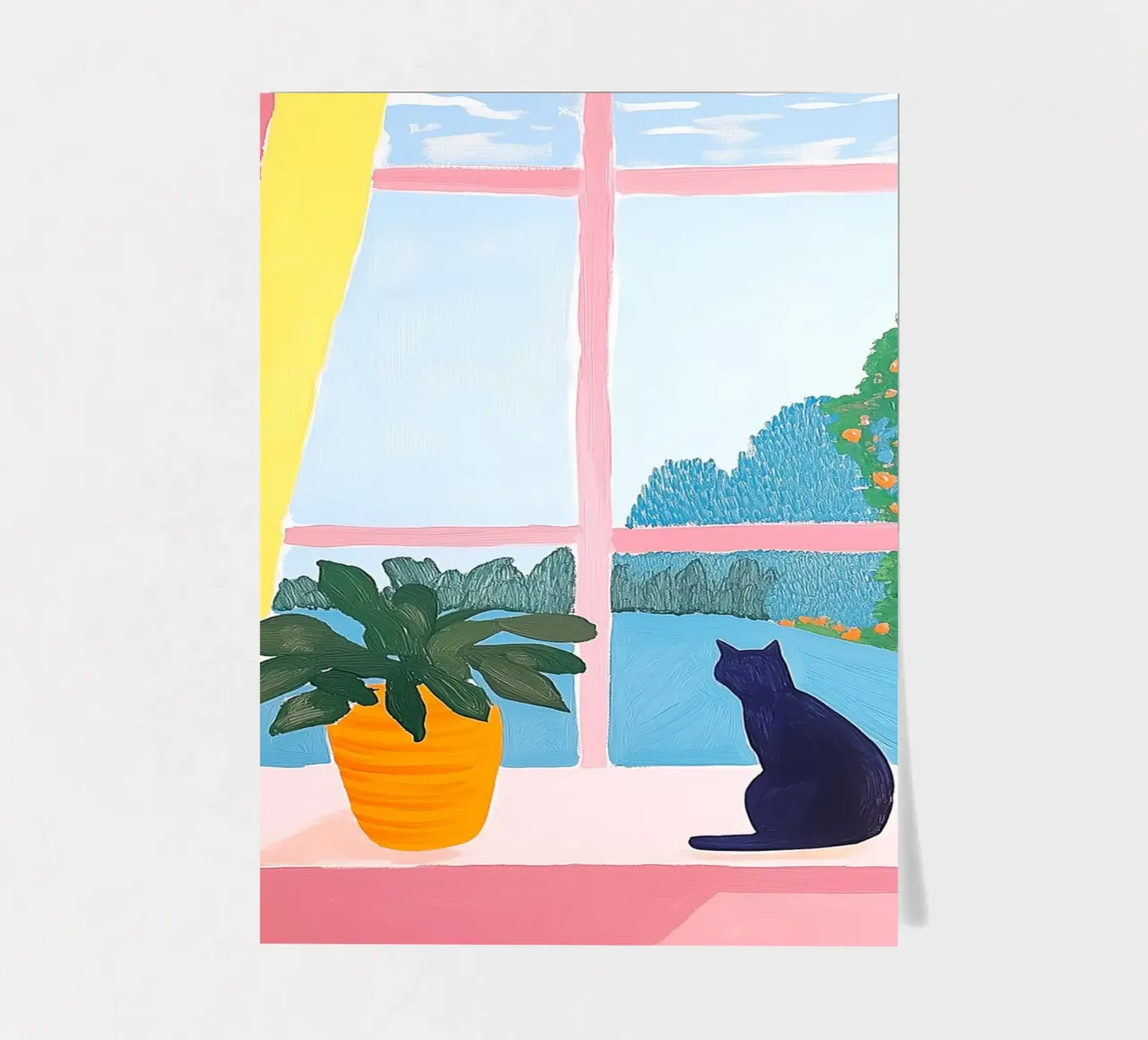 Impatient Cat at the Window sticker sheet by studiofox