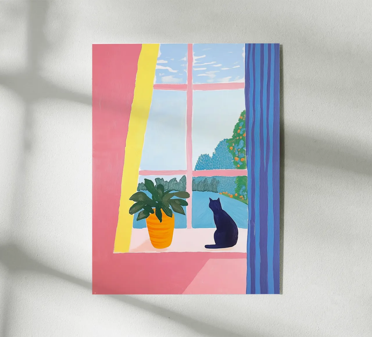 Impatient Cat at the Window acrylic glass by studiofox