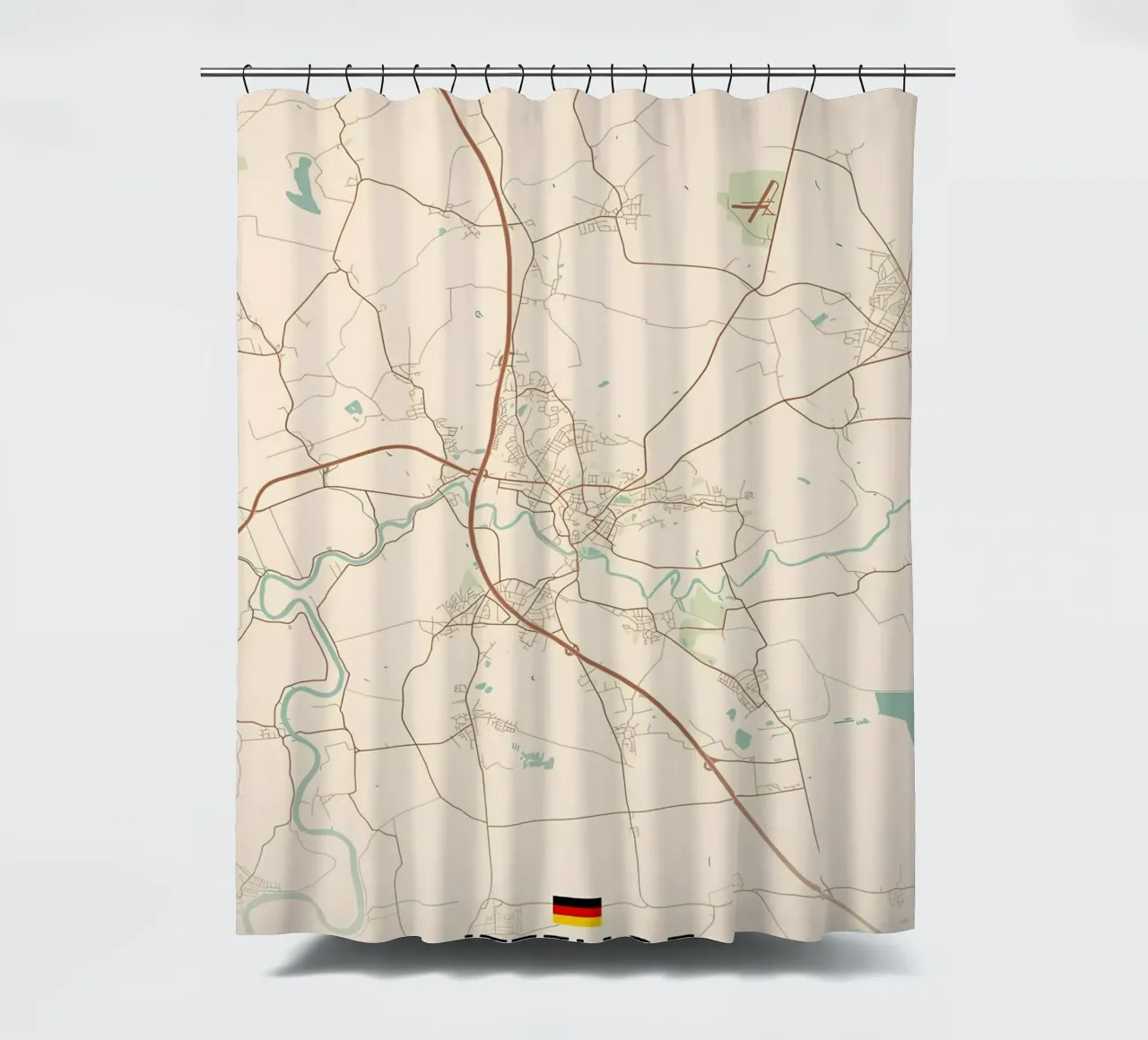 Itzehoe DE shower curtain by Christopher Adams
