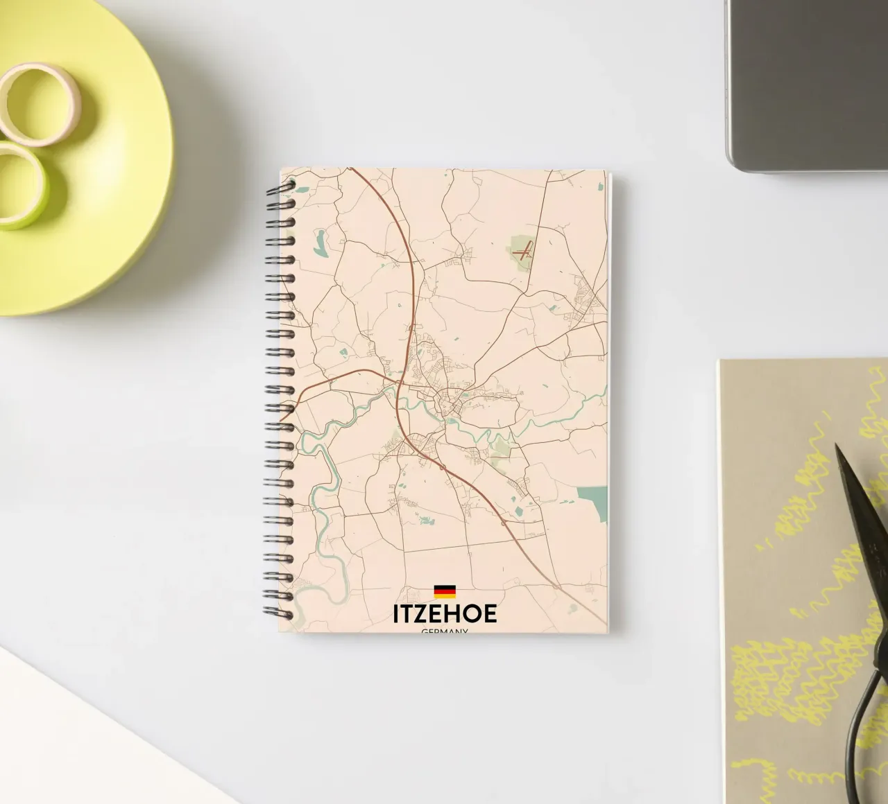 Itzehoe DE spiral notebook by Christopher Adams