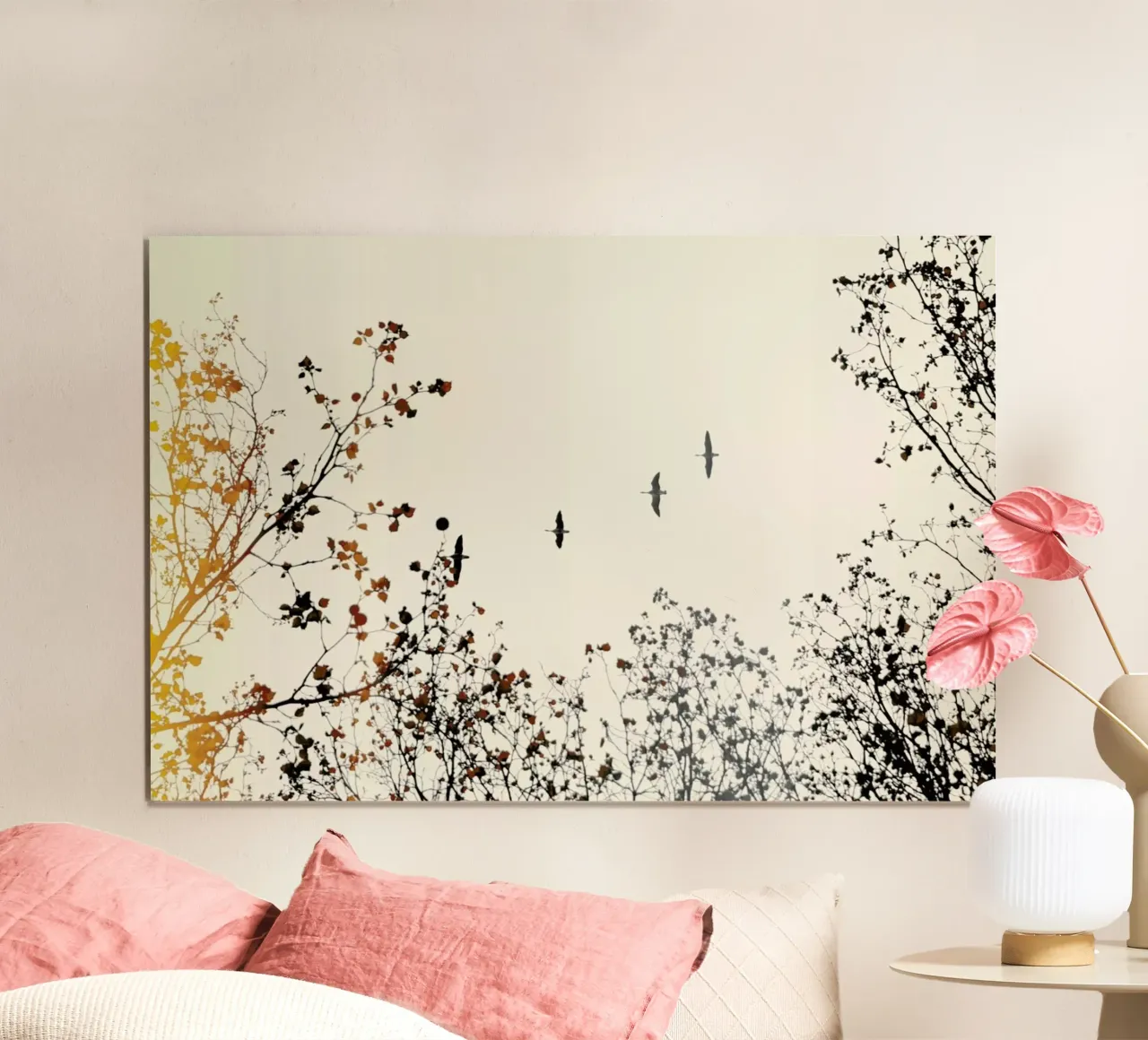London 28 poster con telaio in legno da Leigh Viner