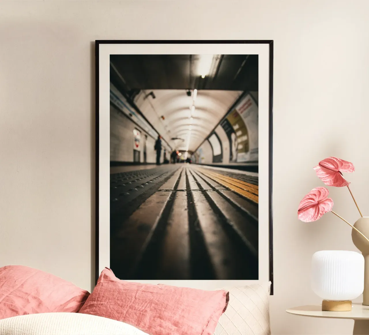 London Underground poster con telaio in alluminio da Jonas Klein
