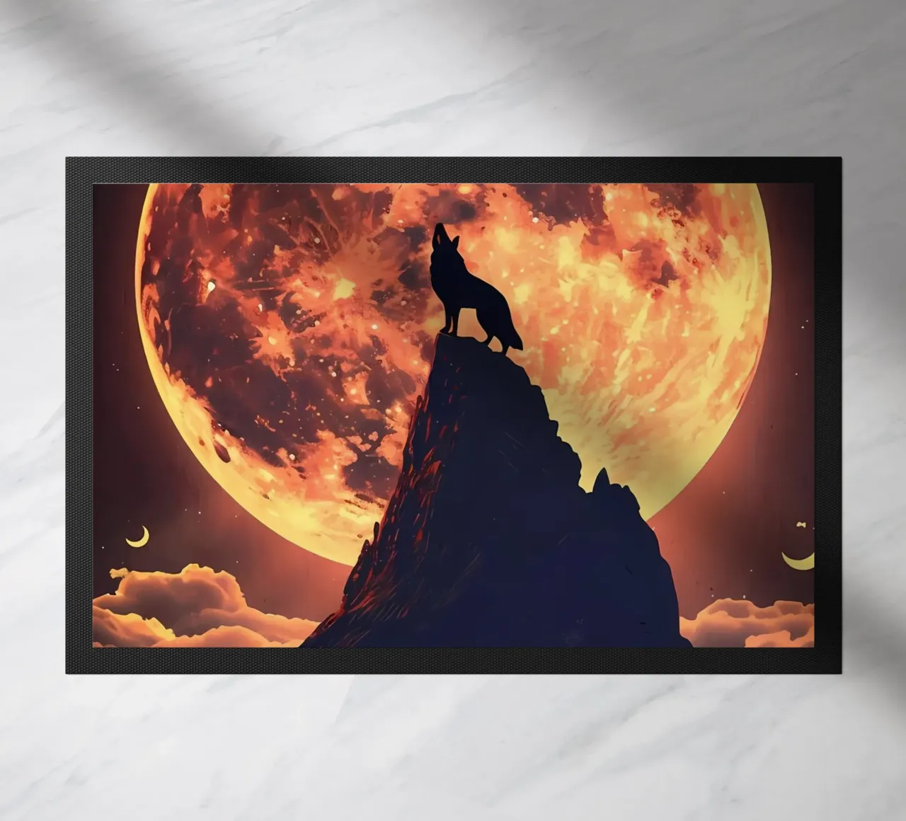 Wolf Dier deurmat van Pierre Walton