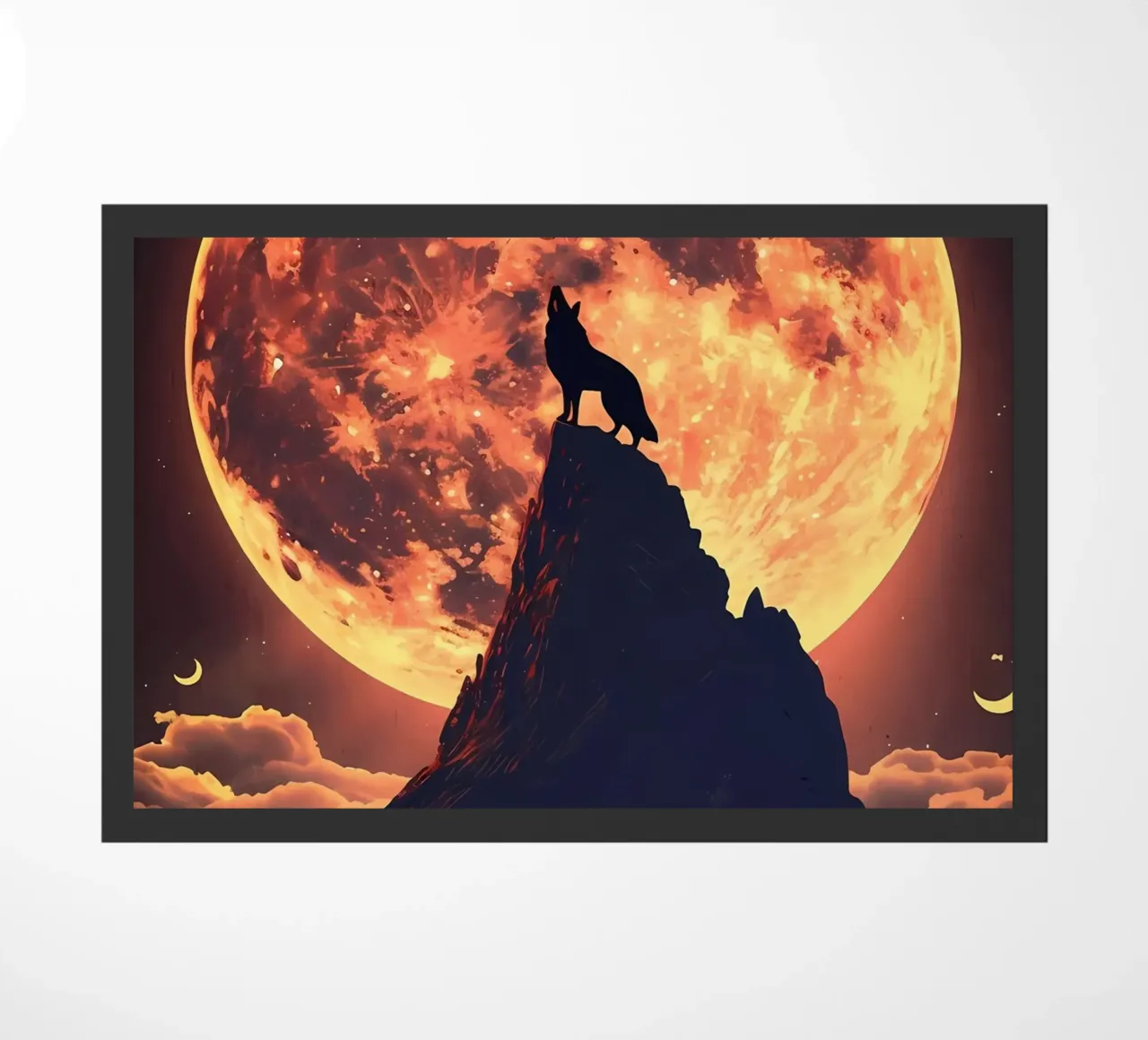 Wolf Dier deurmat van Pierre Walton