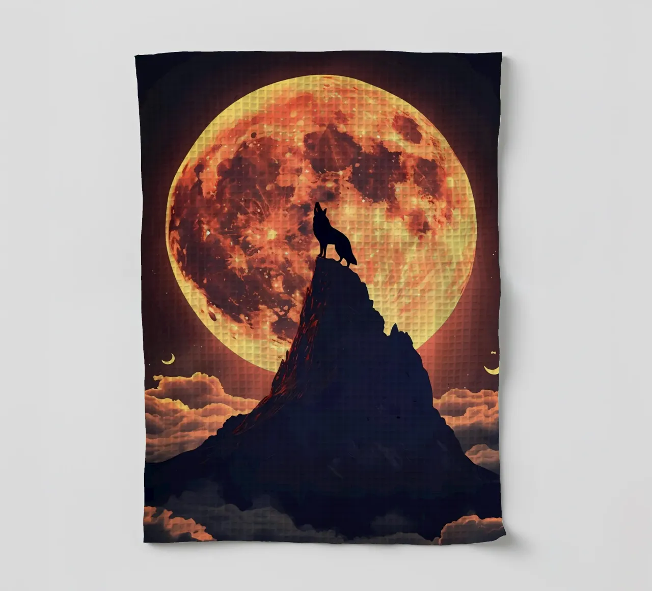 Wolf Animal tea towel by Pierre Walton