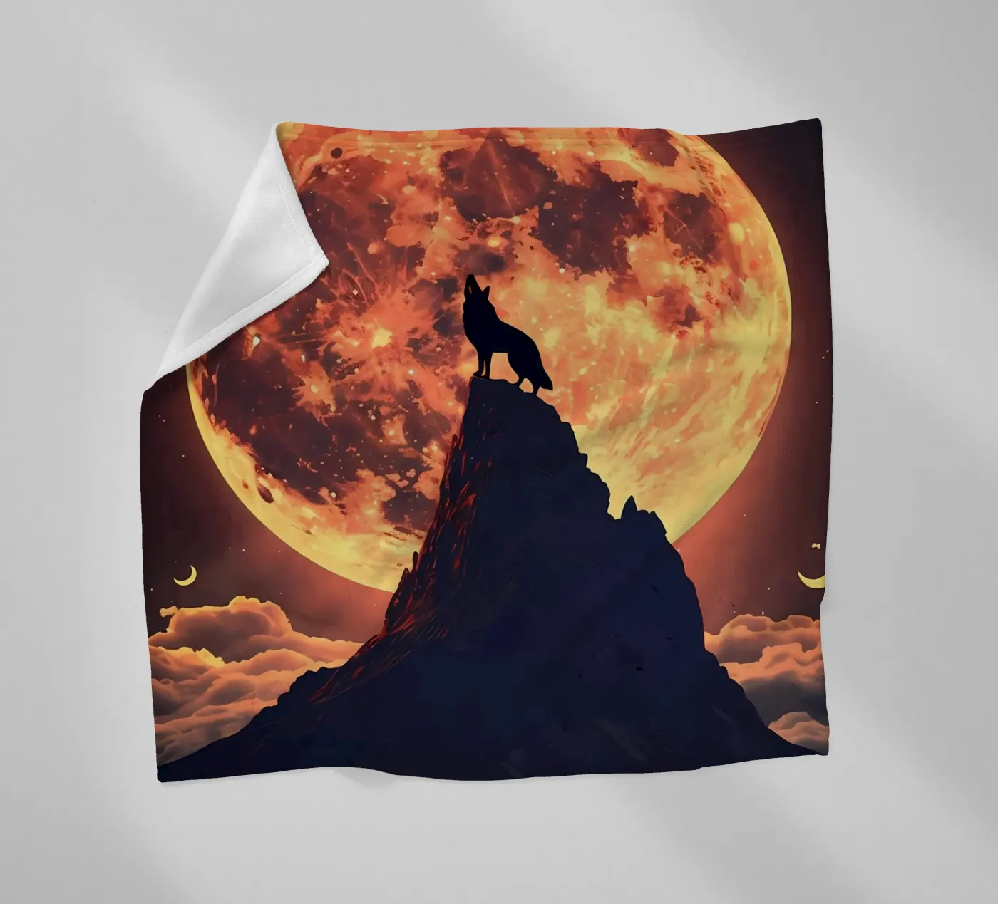 Wolf Dier fleecedeken van Pierre Walton