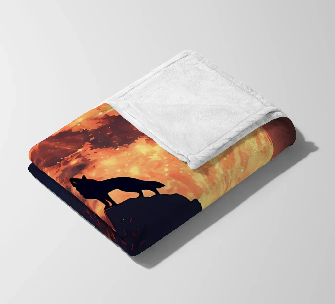 Wolf Dier fleecedeken van Pierre Walton