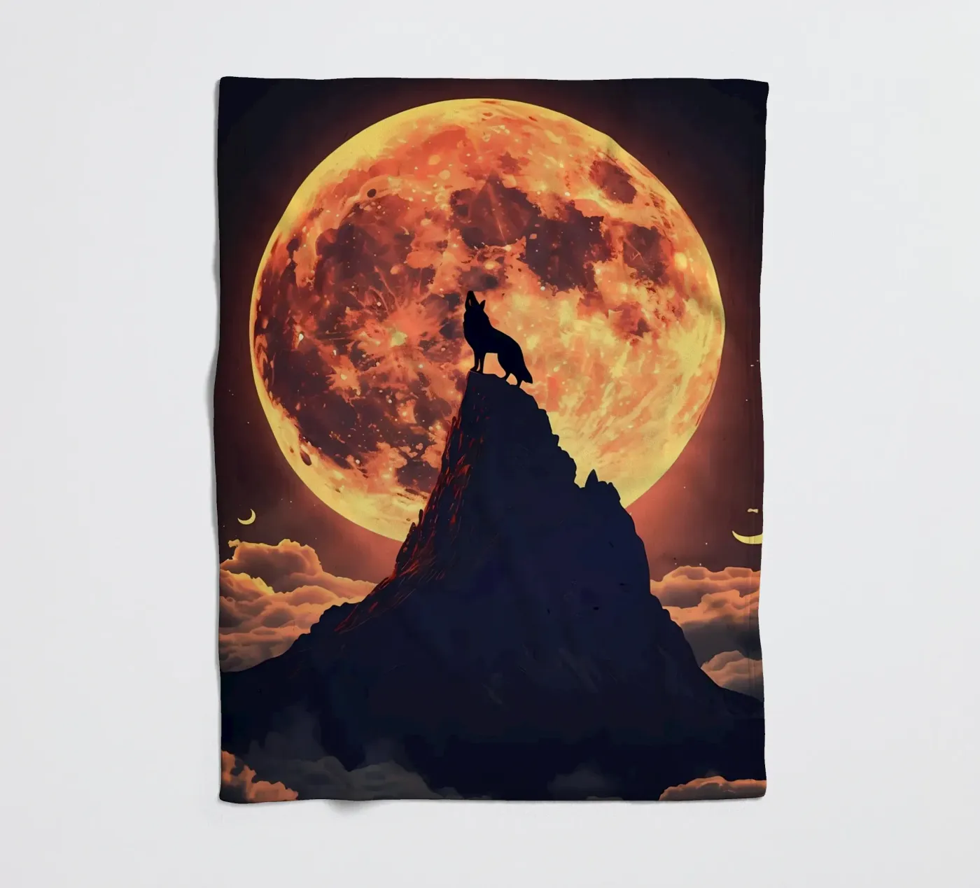 Wolf Dier fleecedeken van Pierre Walton