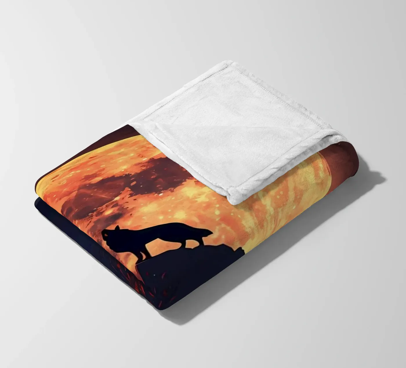 Wolf Dier fleecedeken van Pierre Walton