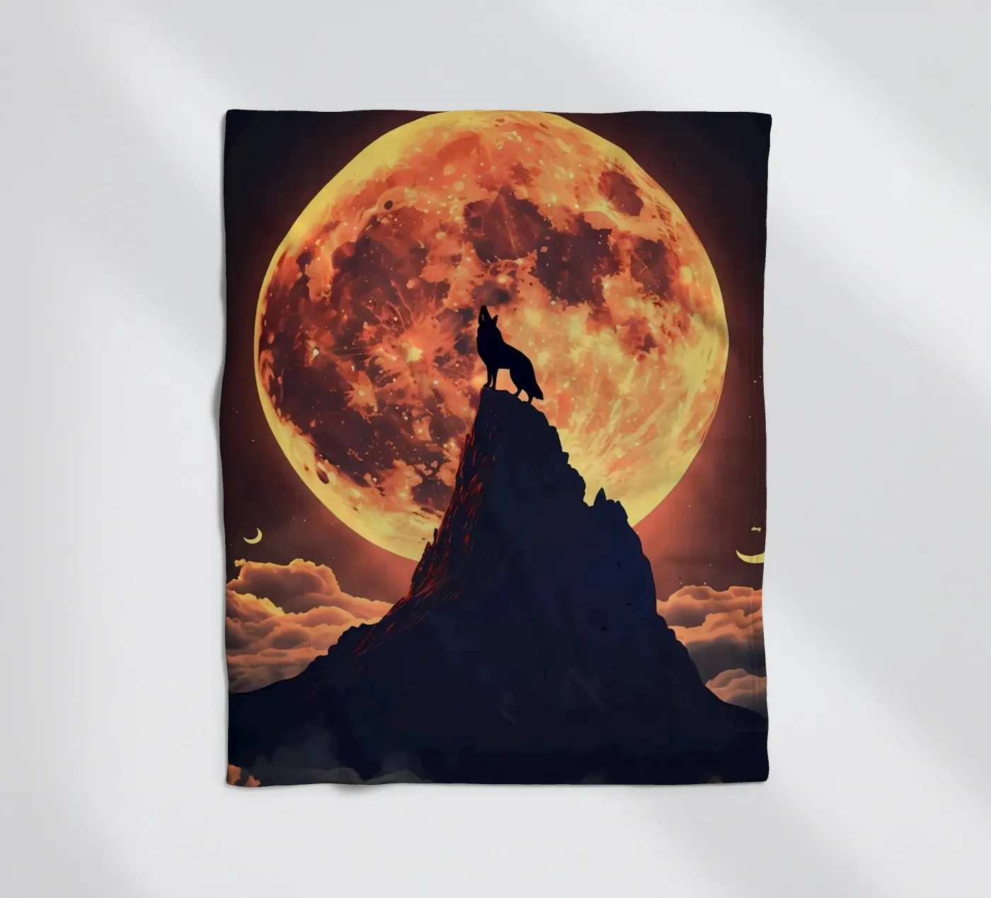 Wolf Dier fleecedeken van Pierre Walton