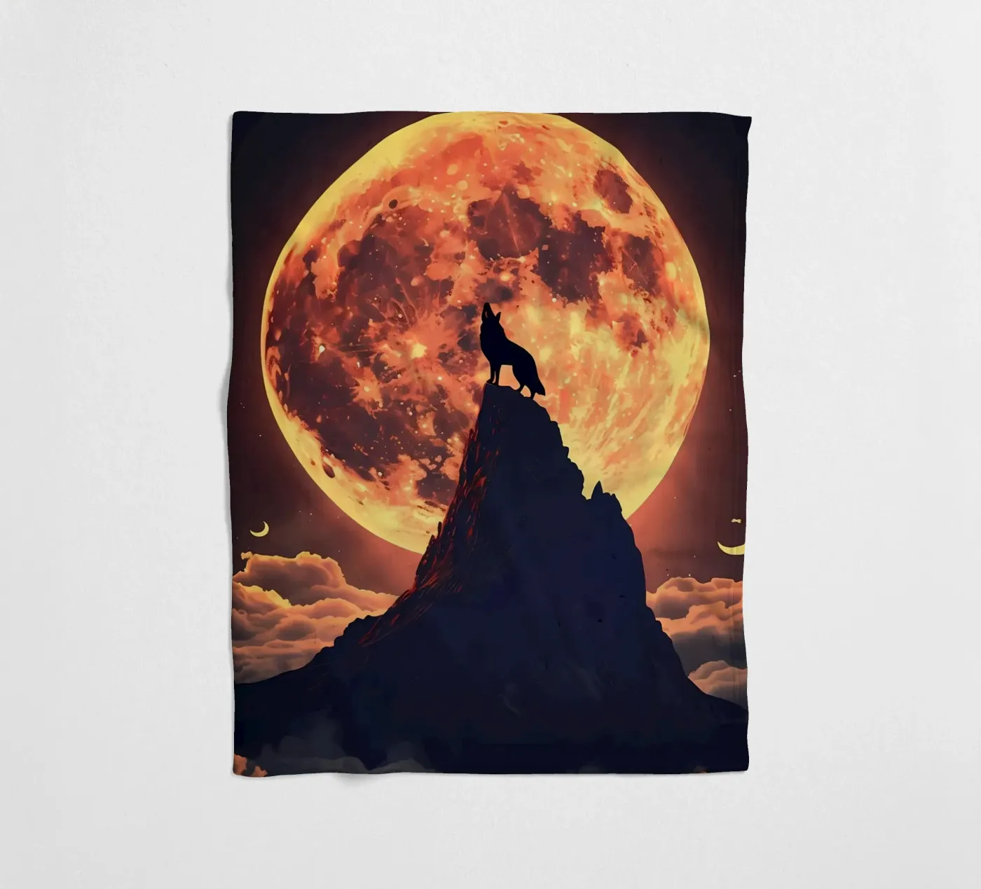 Wolf Dier fleecedeken van Pierre Walton