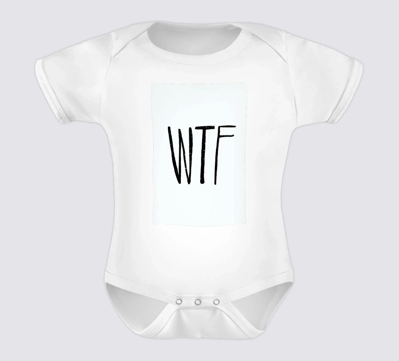 WTF body neonato maniche corte da Leah Flores