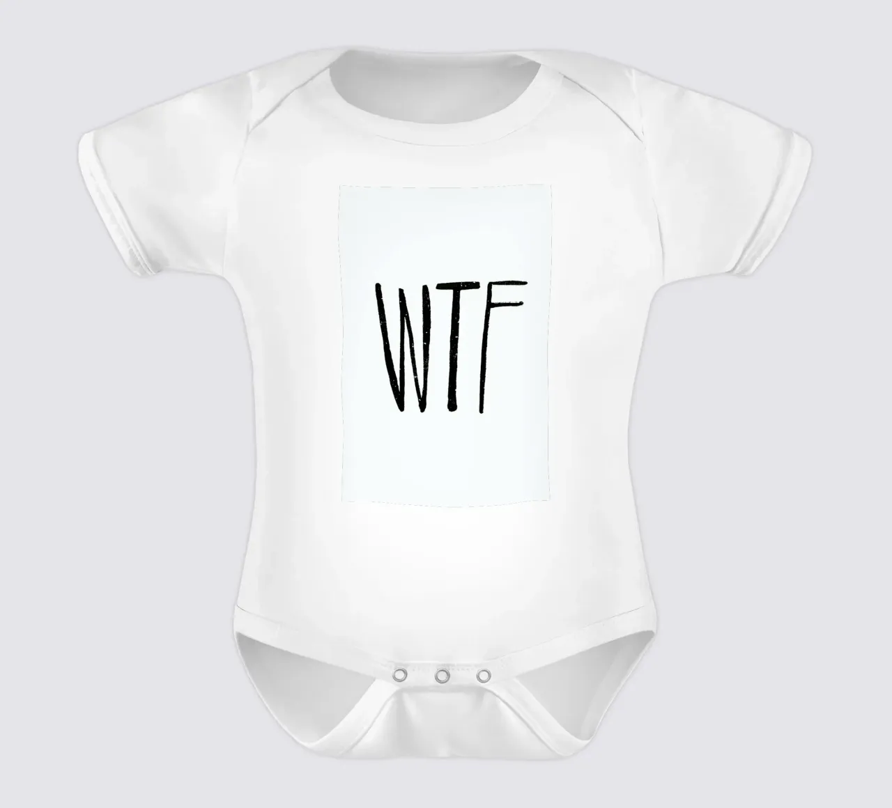WTF body neonato maniche corte da Leah Flores