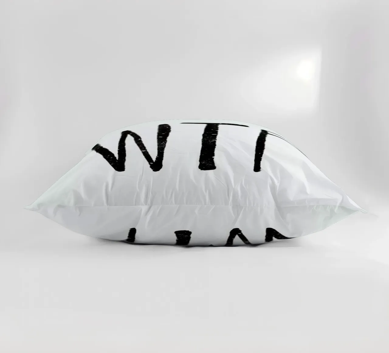 WTF decorative cushion by Leah Flores