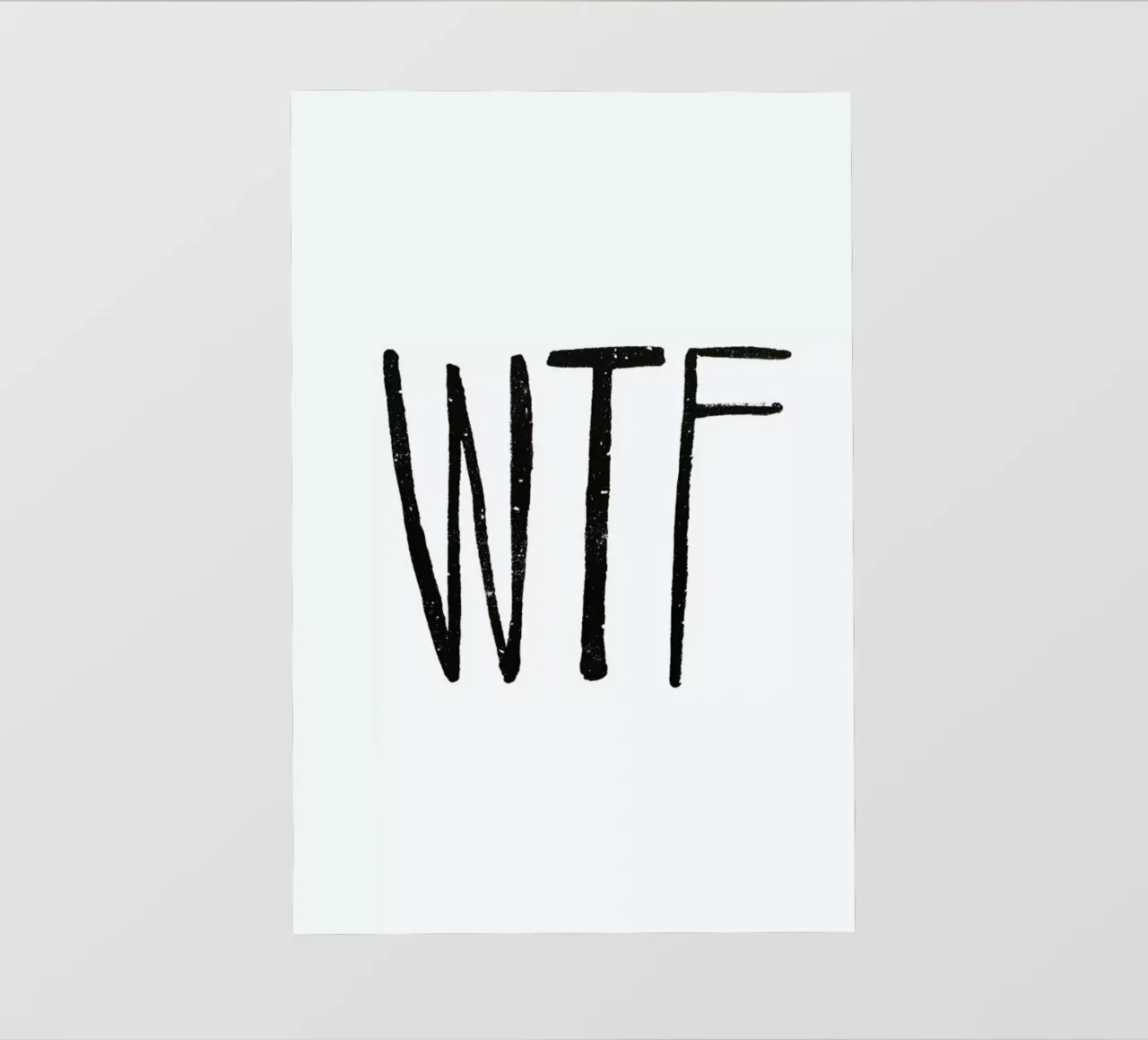 WTF telo in pvc da Leah Flores