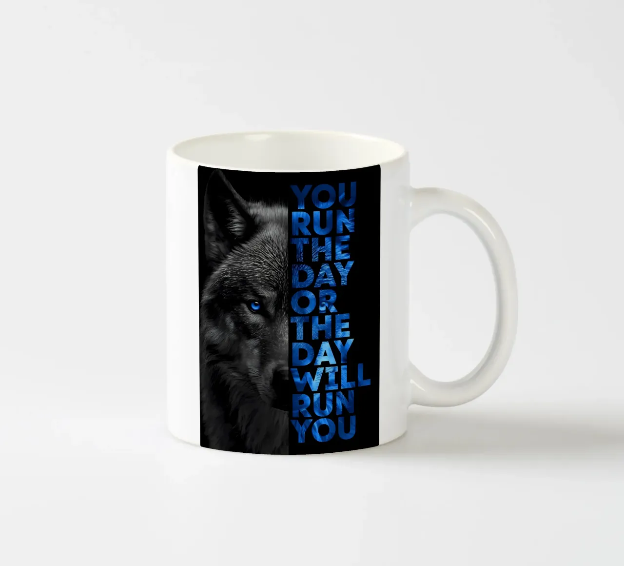 Animale lupo tazza in ceramica da Pierre Walton