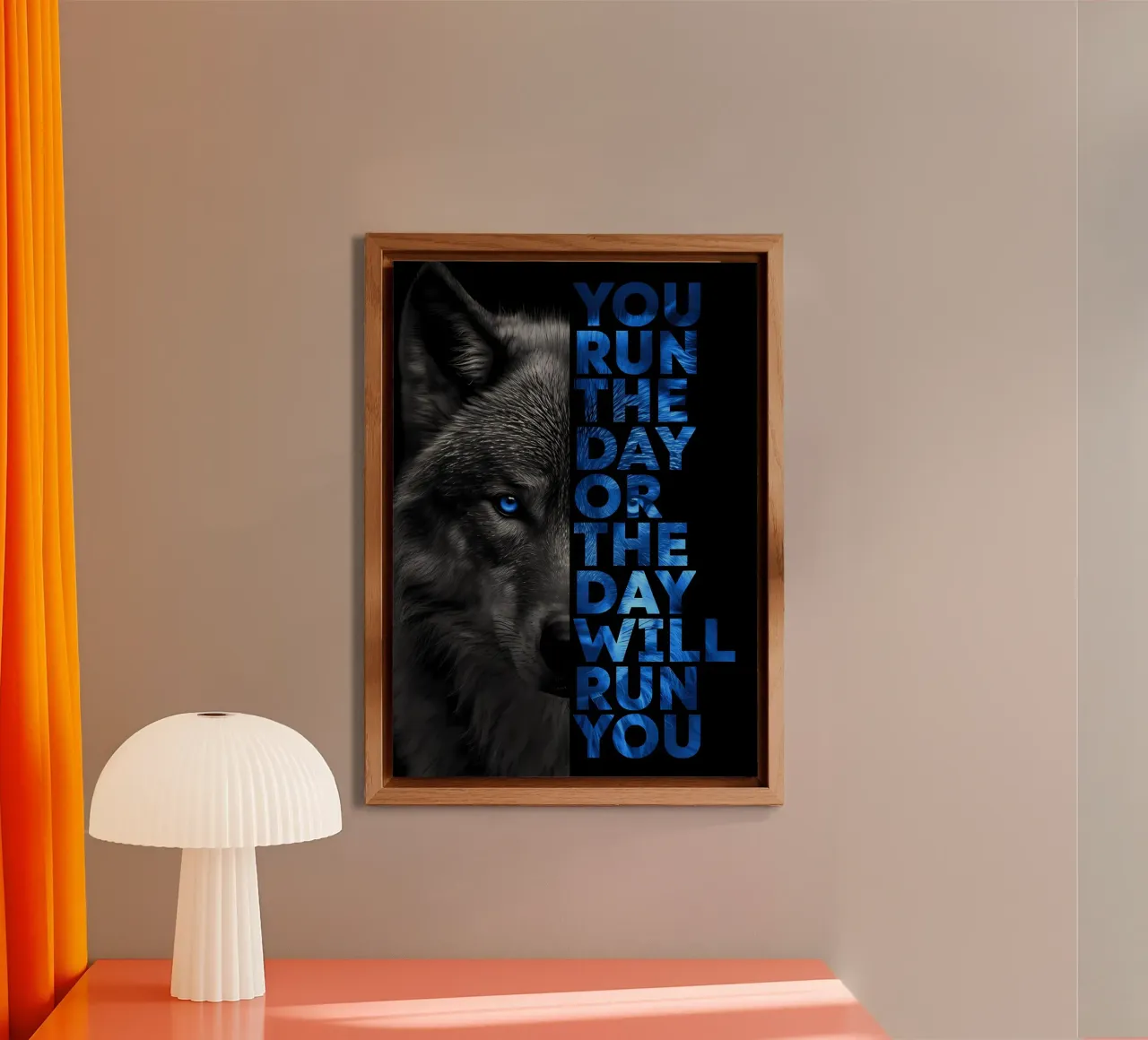 Animale lupo alluminio dibond da Pierre Walton
