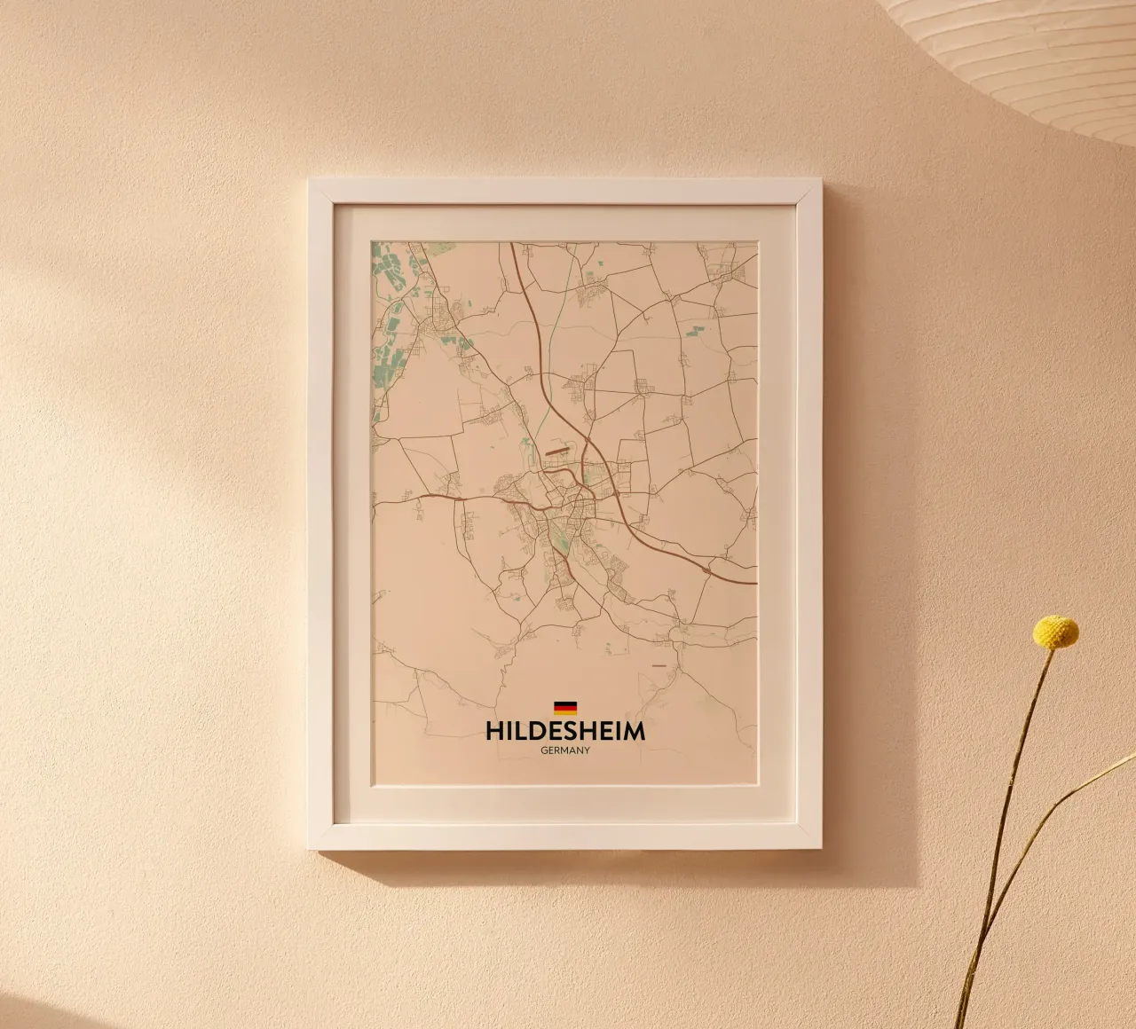Hildesheim DE poster con telaio in legno da Christopher Adams