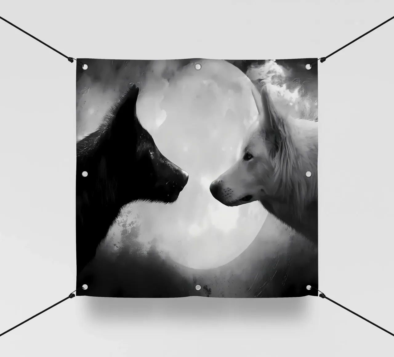 Animale lupo telo in pvc da Pierre Walton