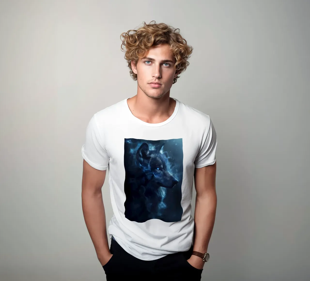 Animal lobo camiseta de Pierre Walton