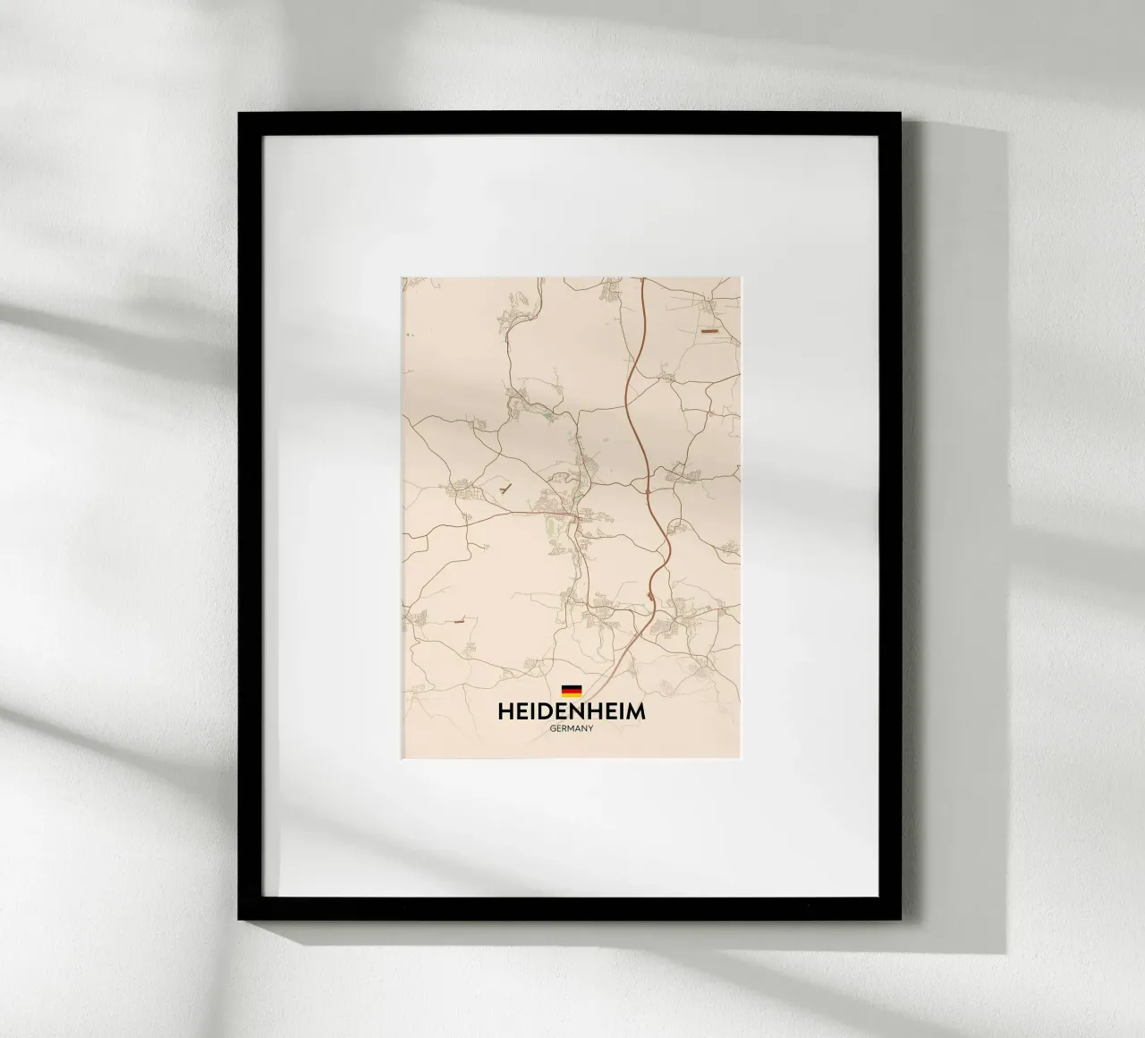 Heidenheim DE poster con telaio in plastica da Christopher Adams