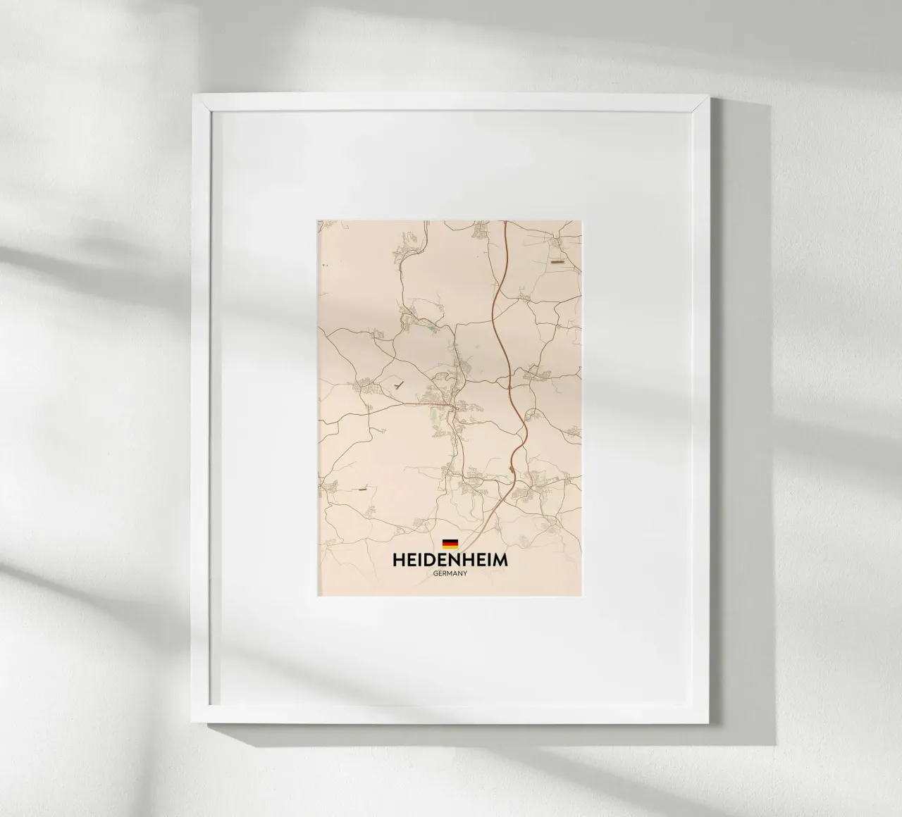 Heidenheim DE poster con telaio in plastica da Christopher Adams