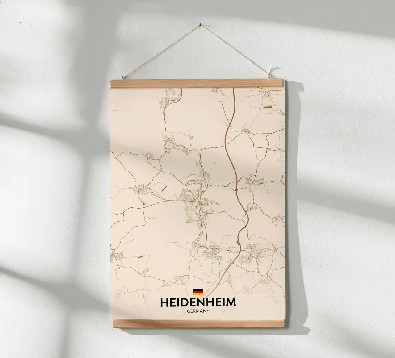 Heidenheim DE poster con telaio in plastica da Christopher Adams