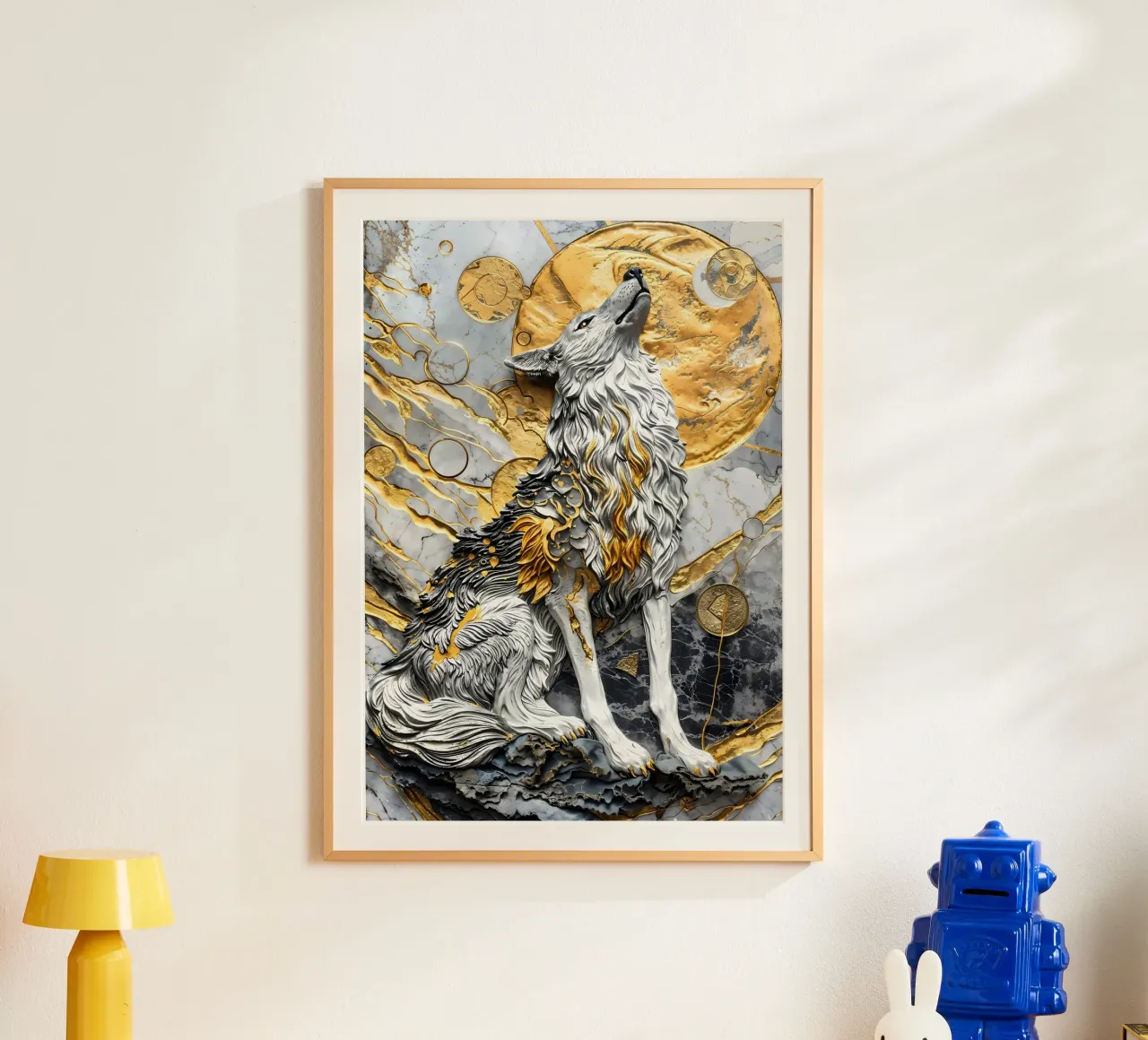 Animale lupo carta hahnemühle da Pierre Walton