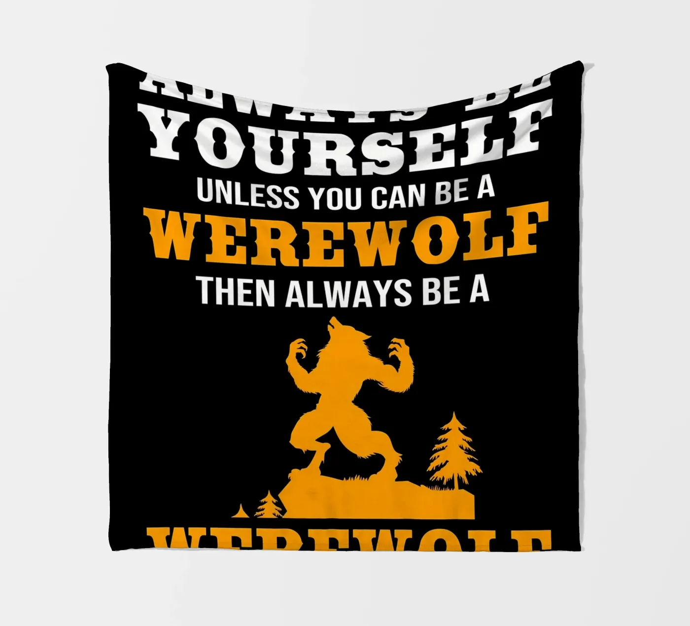 Wolf Tier Fleecedecke von Pierre Walton