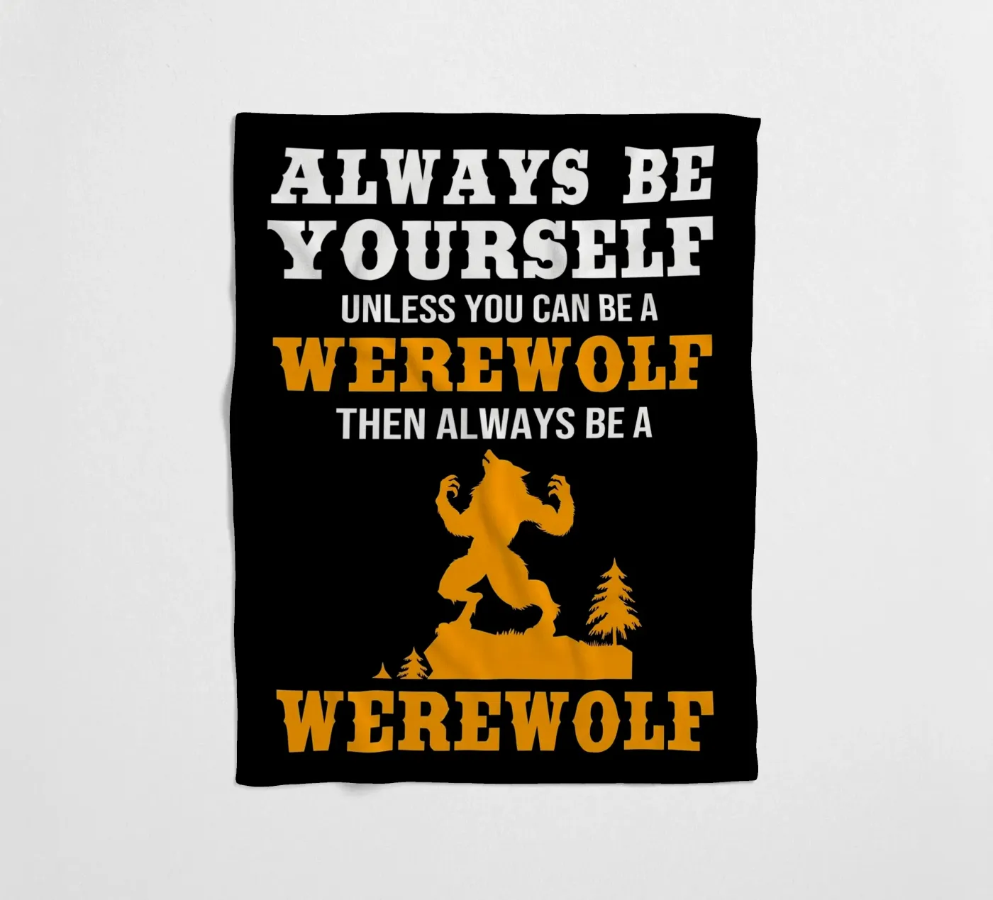 Wolf Tier Fleecedecke von Pierre Walton
