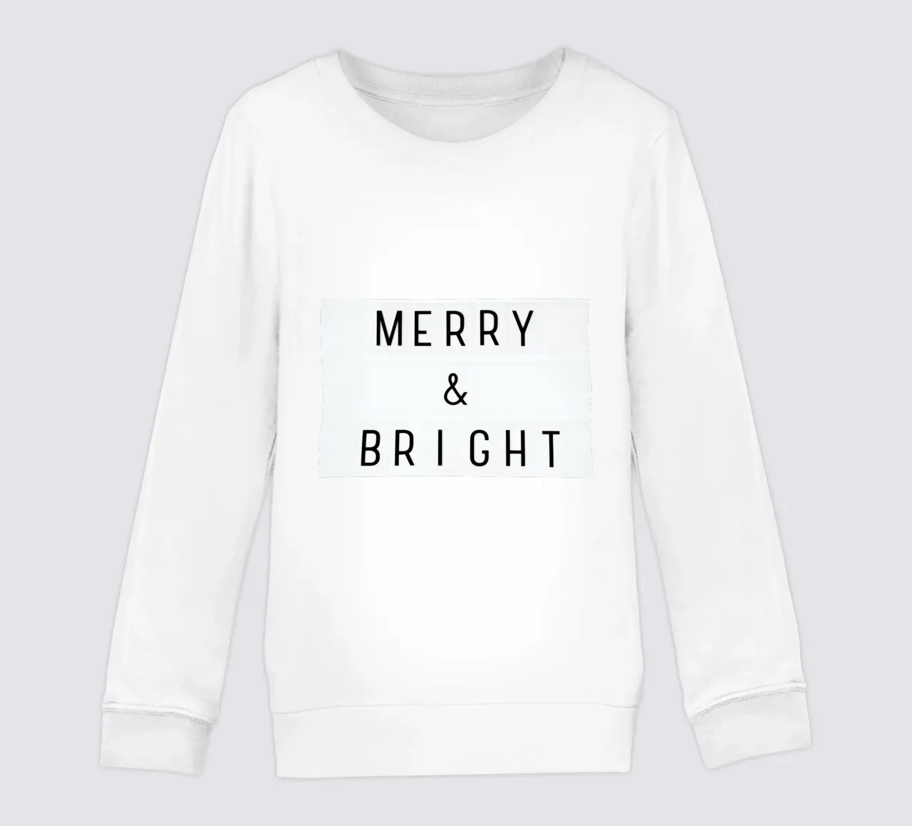 Merry X-Mas Lightbox kids sweatshirt by Monika Strigel